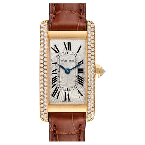 cartier tank américaine or jaune|cartier tank americaine for sale.